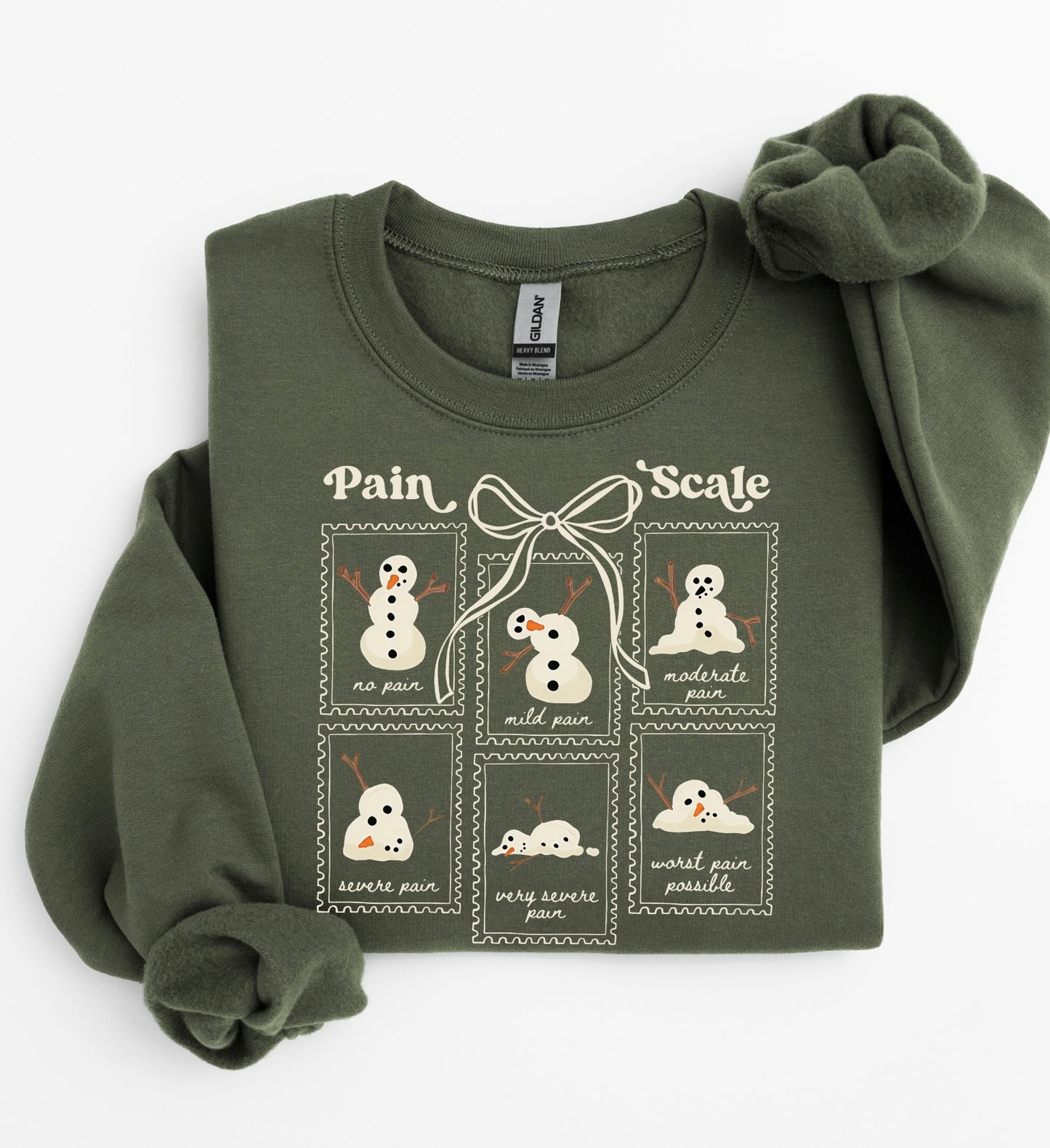 Snowman Pain Scale
Design Sweatshirt - Stylish 
Healthcare Apparel
